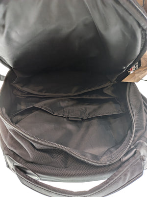 Europe Bound Exec-Tek Black Heavily Cushioned Laptop Backpack 18L