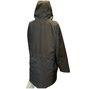 Patagonia Women's Great Falls Parka in Black View of Back | ScoutTech Outfitters
