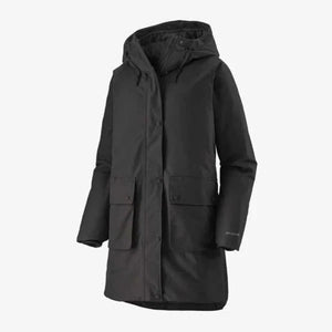 Patagonia Women's Great Falls Parka in Black Front | ScoutTech Mississauga