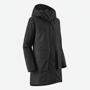 Patagonia Women's Great Falls Parka in Black Right Side View | ScoutTech Outfitters