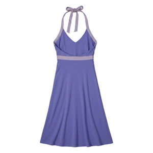 Patagonia Women's Iliana Organic Cotton Halter Tie Neck Dresses in Lavender Purple Backside View | ScoutTech Outfitters Mississauga Store