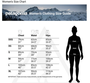 Patagonia Women's Nano-Air Hoody Clothing Size Guide | ScoutTech Outfitters