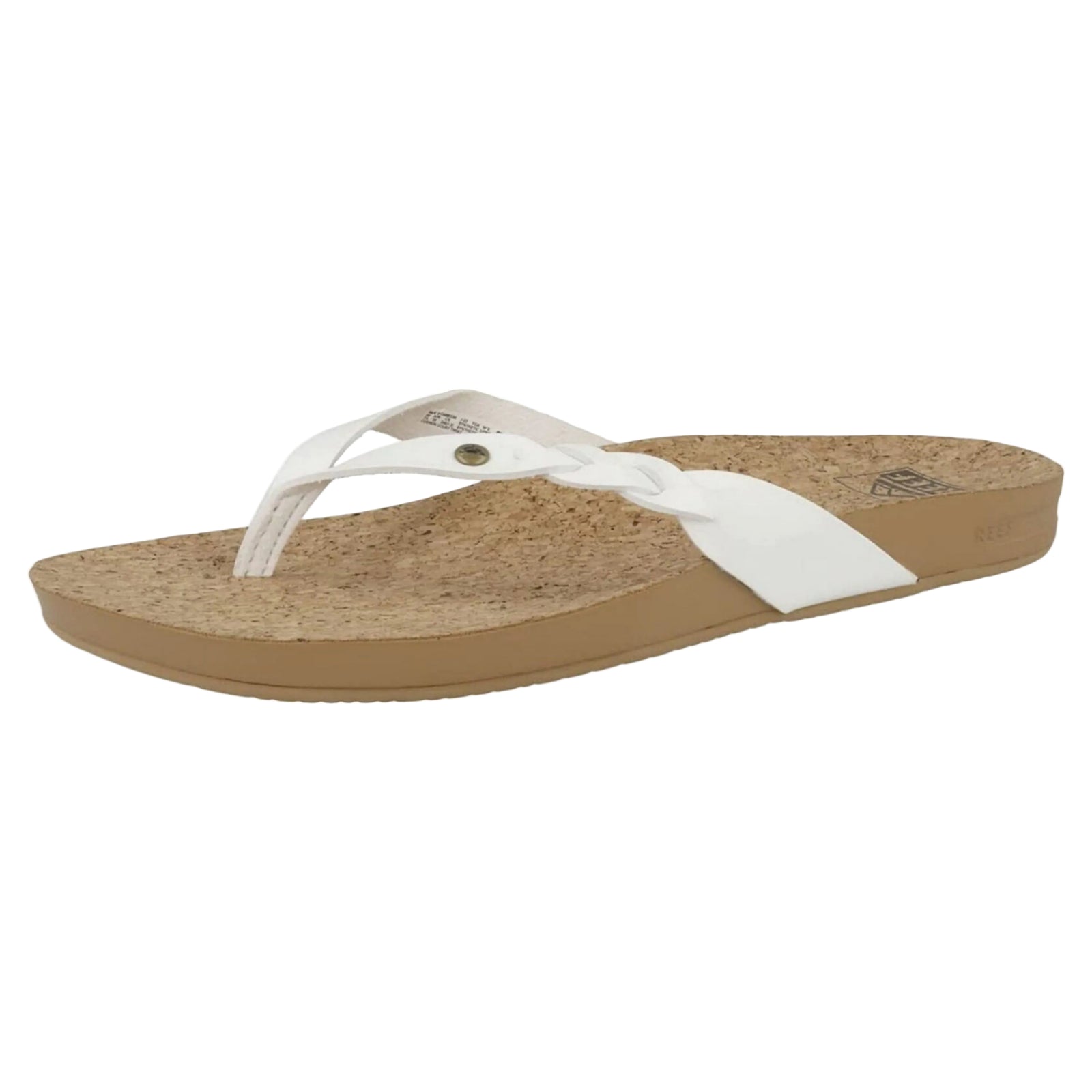 Reef Women's Cushion Court Twist Flip-Flop Sandals White Straps | ScoutTech Outfitters Mississauga Store