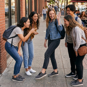 Reef Women's Rover Low Canvas and Suede Casual Shoes with several friends delighted in seeing they all has the same great taste while meeting up for dinner. | ScoutTech Outfitters