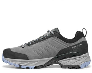 Scarpa Women's Rush Trail GTX Waterproof Suede Hiking Shoes in Grey and Lavender Alternate View | ScoutTech Outfitters 
