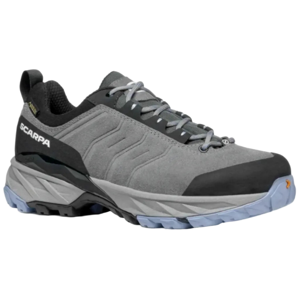 Scarpa Women's Rush Trail GTX Waterproof Suede Hiking Shoes in Grey and Lavender | ScoutTech Outfitters