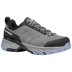 Scarpa Women's Rush Trail GTX Waterproof Suede Hiking Shoes in Grey and Lavender | ScoutTech Outfitters