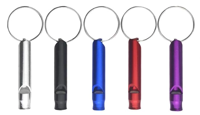 Aluminum Pea-less Whistles SMALL - SINGLE