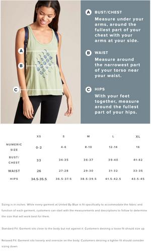 United By Blue Womens Let's Get Lost Organic Cotton T-Shirts