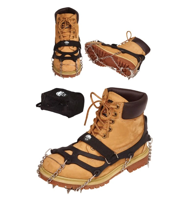 GV Crampones de hielo Pro unisex, tallas S y XL
