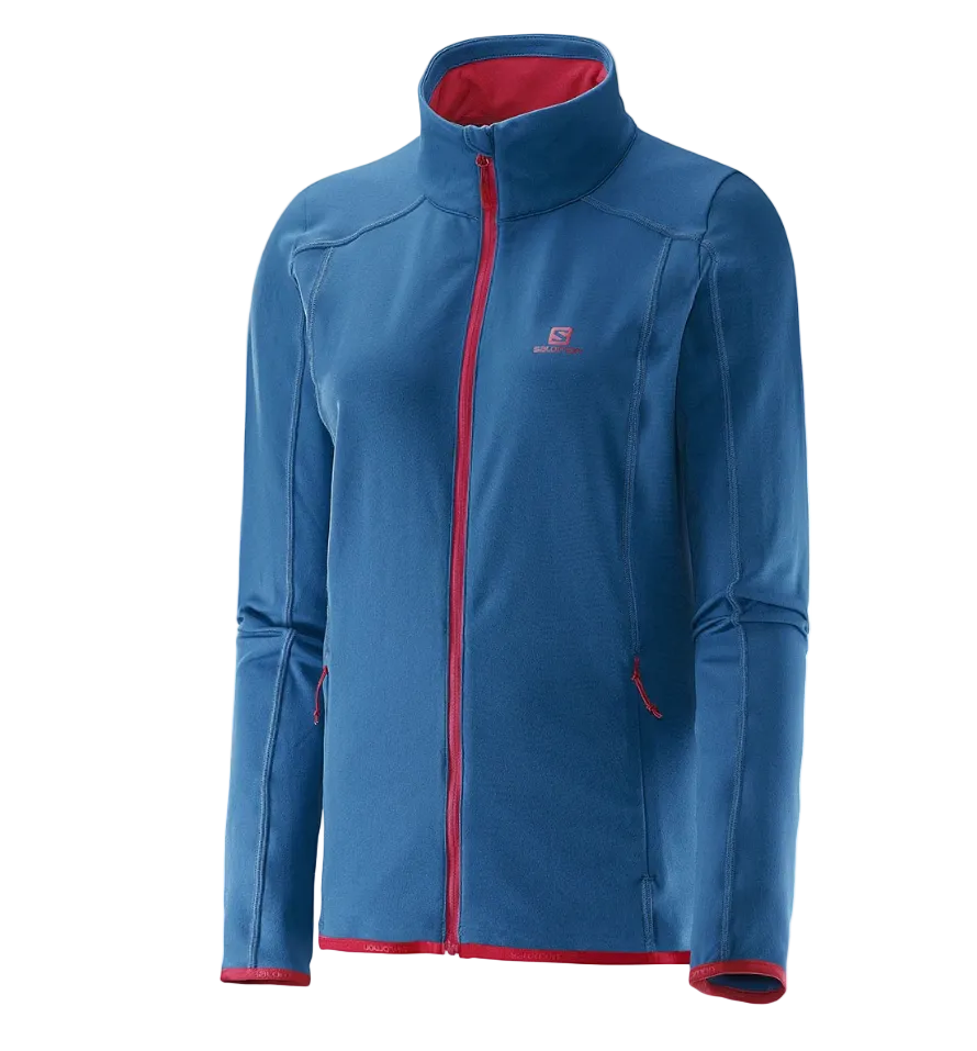 Polaire Salomon Discovery Ultralight Stretch Entièrement zippée pour femme