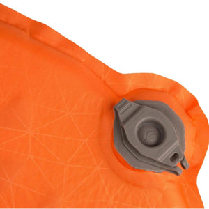 Sea to Summit UltraLight S.I. Self-Inflating Sleeping Mattress in Orange Close Up Valve View | ScoutTech Outfitters Mississauga Store