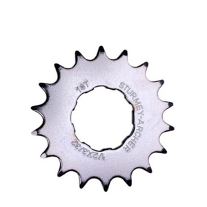 Sturmey Archer 18 Tooth 9-Spline Rear Sprocket Silver Brand Stamp View - ScoutTech