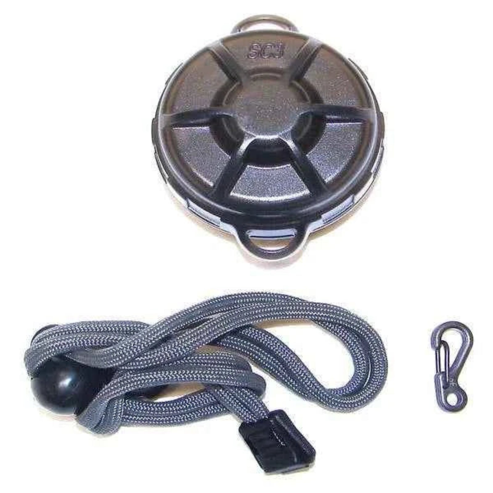Surefire Model SC3 Spares Carrier with Clip and Lanyard in black and grey.  Brand new in manufacturer packing. | ScoutTech Outfitters Mississauga Store