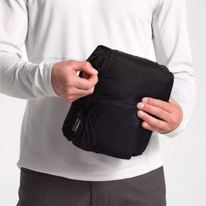 The North Face Men's Stretch Down Jacket Black Packed in Pocket Stuff Sack | ScoutTech Outfitters