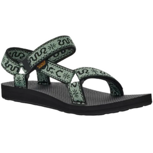 Teva Women's Original Universal Sandals in Bandana Green Straps Close-Up View | ScoutTech Outfitters Mississauga Store