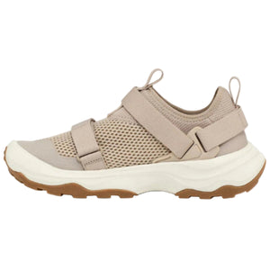 Teva Women's Outflow Universal Water Shoes with Mesh and Adjustable Velcro Straps in Sand In-Step View | ScoutTech Outfitters Mississauga Store