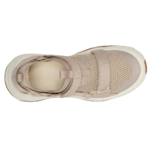 Teva Women's Outflow Universal Water Shoes with Mesh and Adjustable Velcro Straps in Sand Top View | ScoutTech Outfitters 