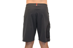 The North Face Mens Apex Board Walk Water Shorts Charcoal Grey Side Rear View with Red Logo Tag  - ScoutTech Outfitters