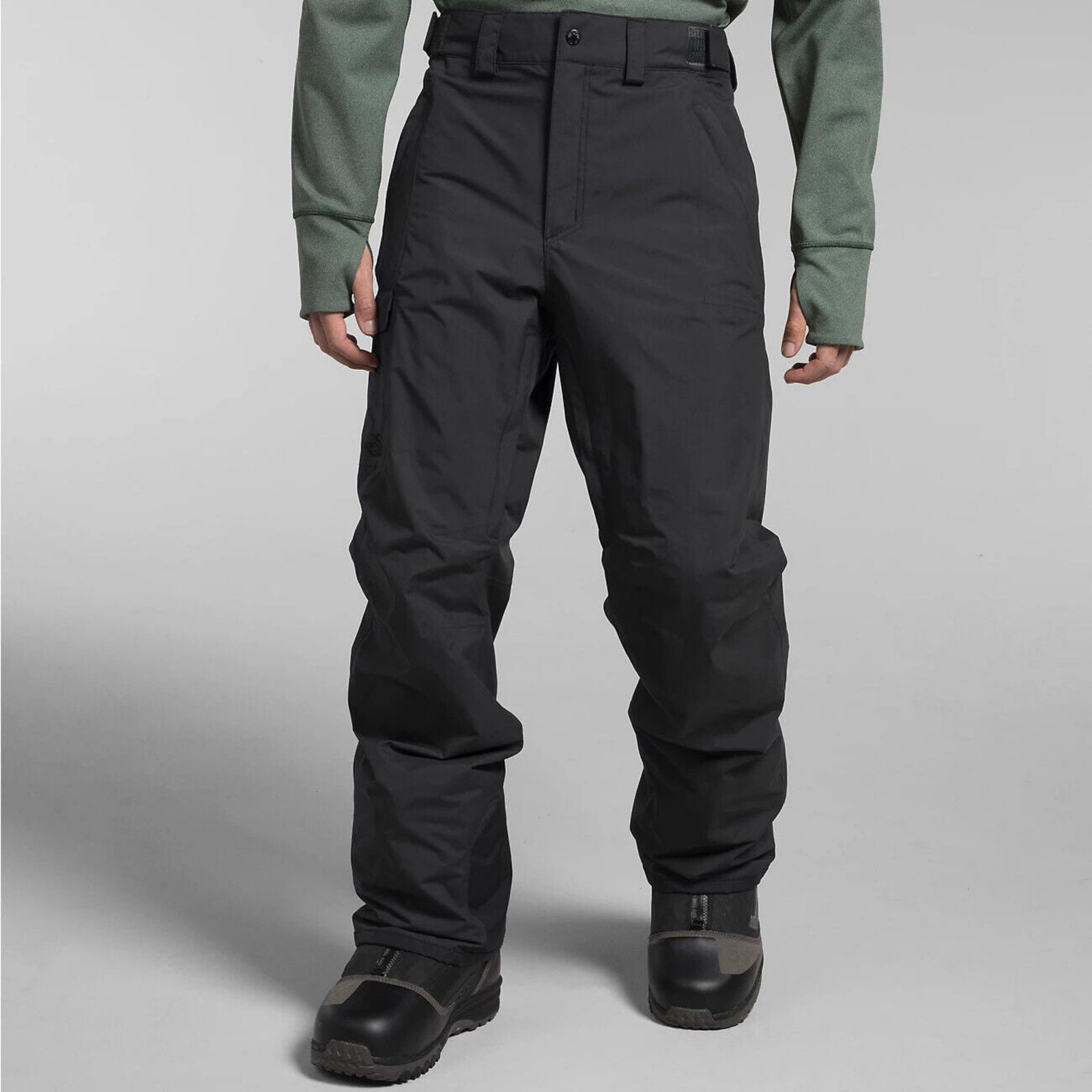 The North Face Men's Freedom Waterproof Insulated Snow Pants in Black Front View Size XL | ScoutTech Outfitters Mississauga Store