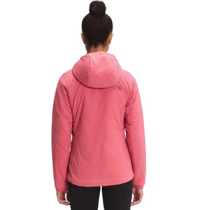 The North Face Women's Ventrix Hoodie Jacket In Pink on Model Back View | ScoutTech Mississauga