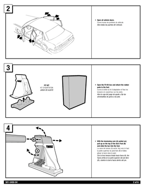 Thule Aero Foot Pack 400 XT Instruction Manual Page 2 | ScoutTech Outfitters Mississauga Store