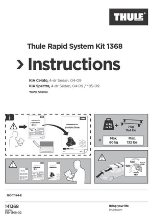 Thule KIT 1368 Fit Kit Instructions - ScoutTech Outfitters