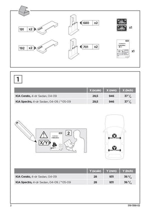 Thule KIT 1368 Fit Kit Instructions | ScoutTech Mississauga Store