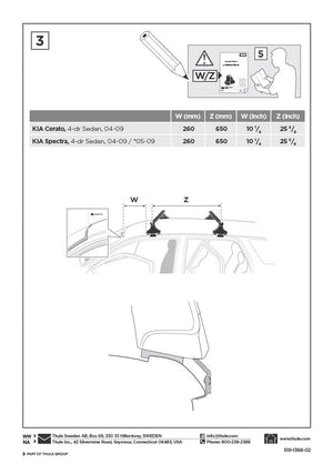Thule KIT 1368 Fit Kit Manual  | ScoutTech Outfitters