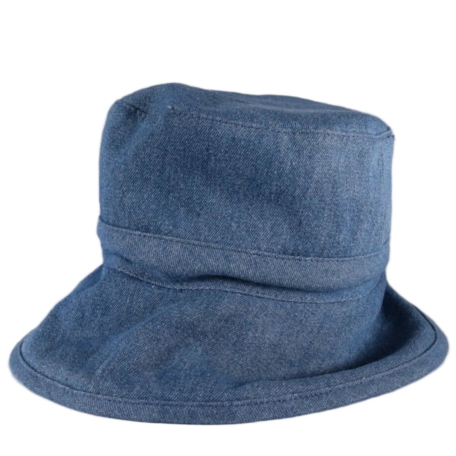 Tilley Kids Reversible Bucket Hat in Denim Blue Front | ScoutTech Mississauga