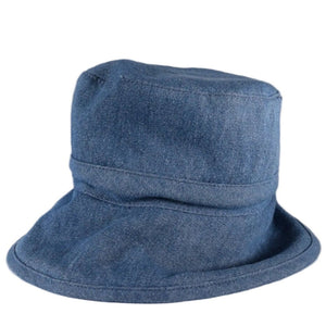 Tilley Kids Reversible Bucket Hat in Denim Blue Front | ScoutTech Mississauga