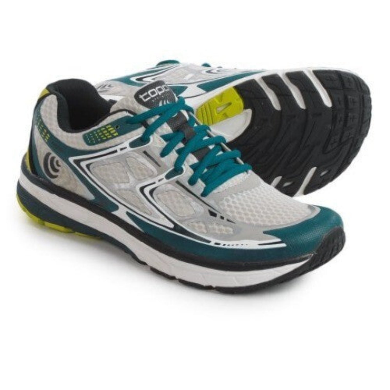Topo Athletic Men's Magnifly Street Running Shoes Size 11 US in White, Green, Black and Yellow - ScoutTech