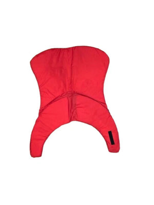 Trekk Marine Dog Canine Flotation Support Jacket Devices in Red Laying Flat Inside View | ScoutTech Outfitters Mississauga