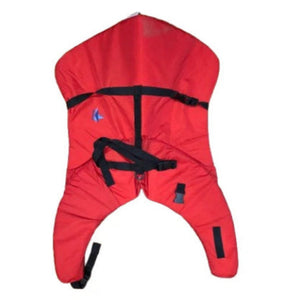 Trekk Marine Dog Canine Flotation Support Jacket Devices in Red Outside View Facing Down | ScoutTech Store