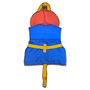 Trekk Marine Toddler Life Jackets in Orange Yellow and Blue Back | ScoutTech Outfitters