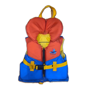 Trekk Marine Toddler Life Jackets in Orange Yellow and Blue Front | ScoutTech Outfitters