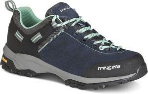 Trezeta Women's Raider Waterproof Leather Hiking Shoes in Navy Blue Side View | ScoutTech Outfitters Mississauga Store