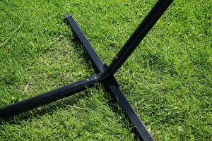 Cotton Rope Hammock with 3-Beam Stand