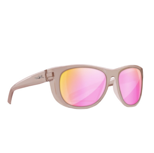 Wiley X WX Weekender Women's Sunglasses with Captivate Lens in Rose Alternate Side View with Logo | ScoutTech OutFitters