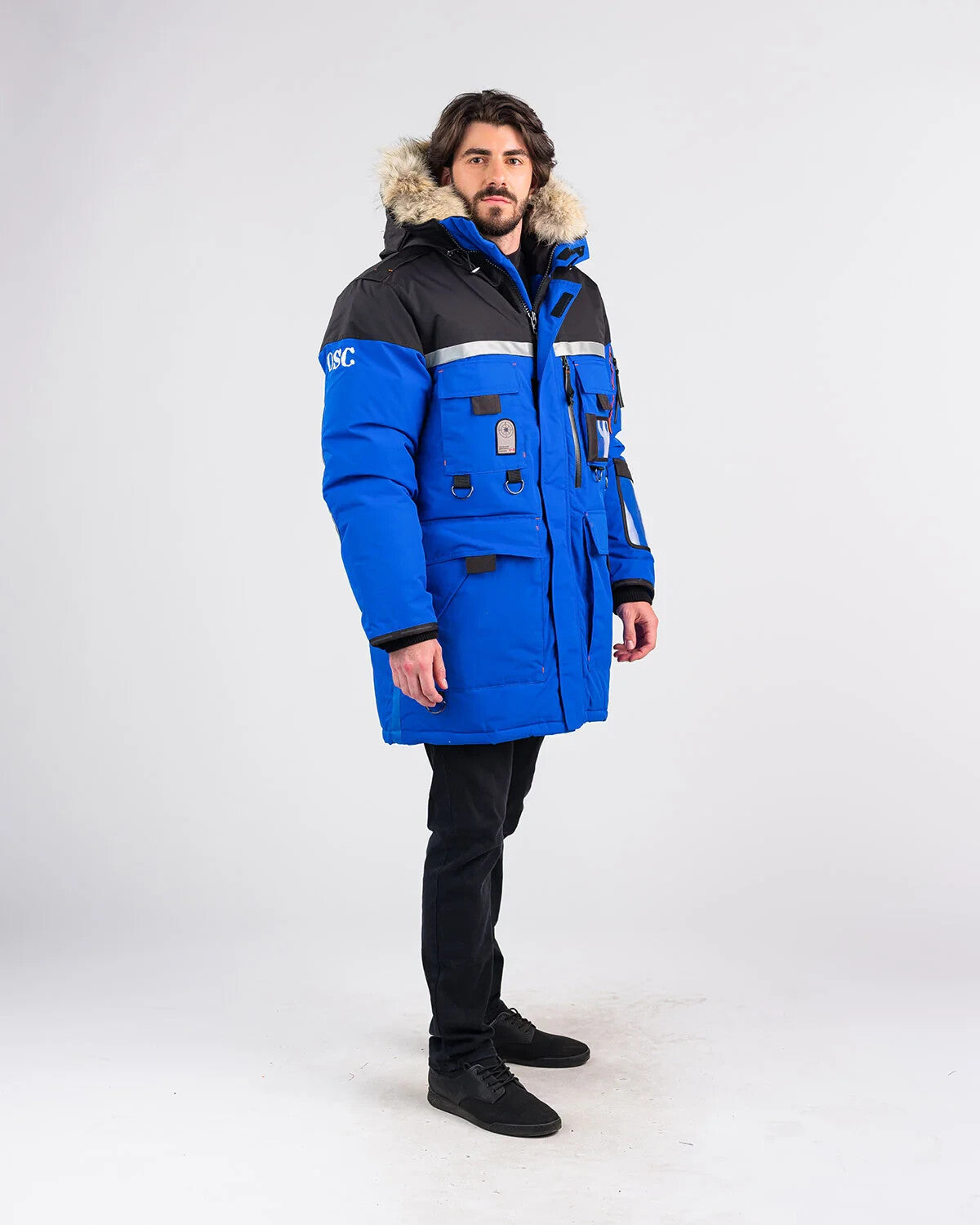 Outdoor Survival Canada OSC Mission Parka Unisex -60°C Down Parka, Blue or RED Medium - ON DISPLAY
