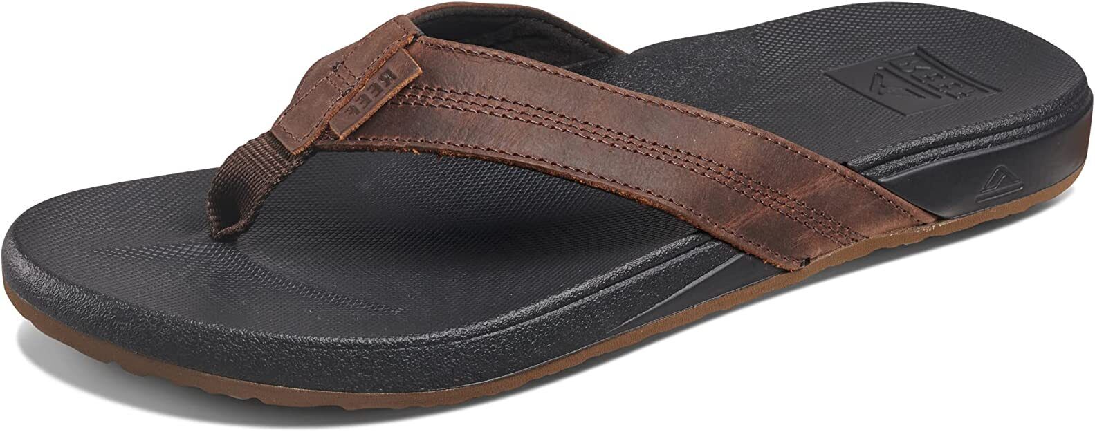 Reef Mens's Cushion Phantom LE Premium Leather Flip Flops