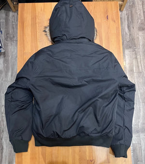 Outdoor Survival Canada Mens Desna -40 Down Bomber Jacket - Orca Black, Medium - ON DISPLAY