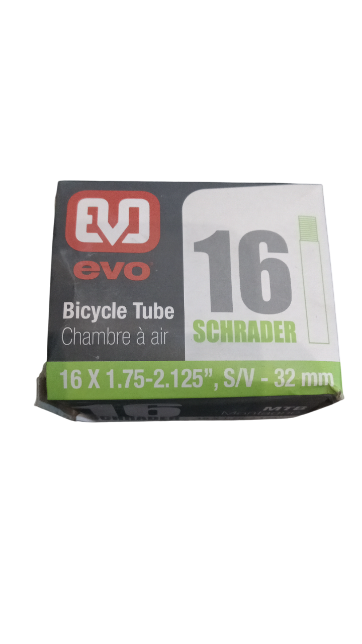 Evo Schrader Valve Mountain Bicycle Tubes 16 and 20 inch - ScoutTech