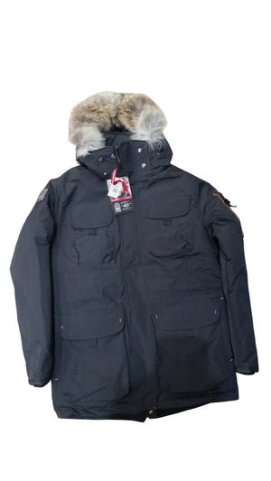 Outdoor Survival Canada Men's Atka -40 Down Parka Black, Small - ON DISPLAY