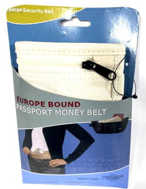 Europe Bound Comfort Money Belt Stretch Fit Adjustable Waistband Padded Liner