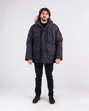 Outdoor Survival Canada OSC Men's Kanti -40 Down Parka SMALL Cold Lake Blue - ON DISPLAY