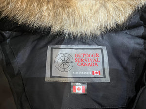 Outdoor Survival Canada Men's Desna -40 Down Bomber Jacket - Black, Large - ON DISPLAY