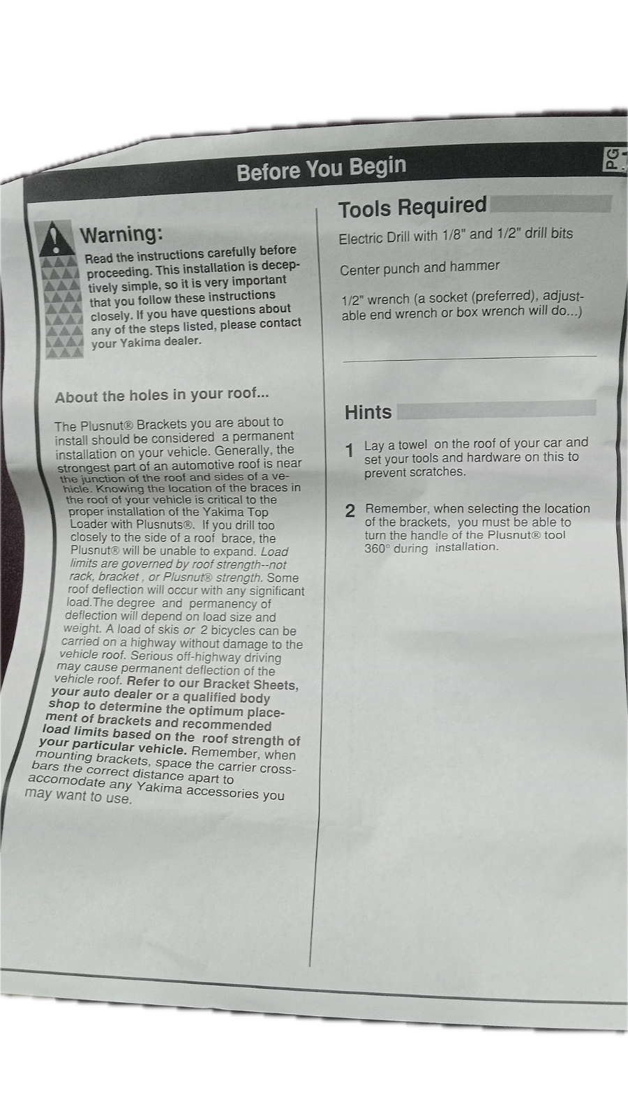 Yakima PlusNut Top Loader - ScoutTech