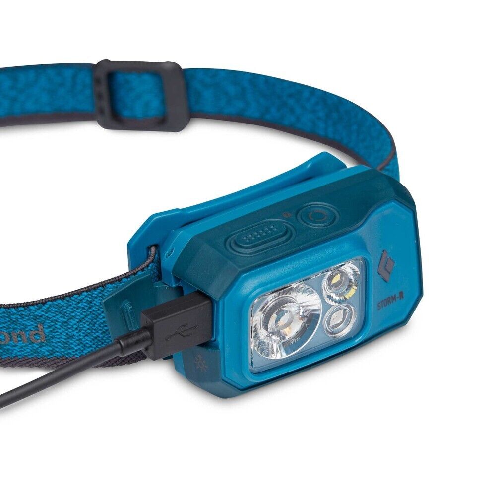 Black Diamond Storm 500-R Rechargeable Headlamp Azul - ScoutTech