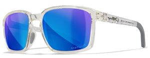 Wiley X Alfa Sunglasses With Coloured Captivate Lens and Gloss Crystal Frames